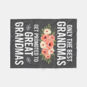 Couverture Polaire Grandparent Only The Grandmas Get Promoted To Grea (Devant (Horizontal))
