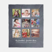 Couverture Polaire GRANDPARENTS CADEAUX DE PHOTOS - Tableau de bord (Devant)