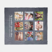 Couverture Polaire GRANDPARENTS CADEAUX DE PHOTOS - Tableau de bord (Devant (Horizontal))