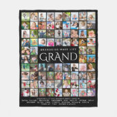Couverture Polaire GRANDPARENTS CITE DIRE 99 Photo Collage (Devant)