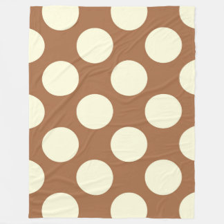 Couverture polaire Grands cercles Points Crème Bro