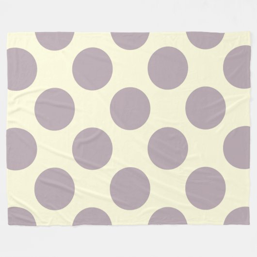 Couverture polaire Grands cercles Points Crème vio (Devant (Horizontal))