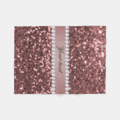 Couverture Polaire Grands parties scintillantes et diamants roses de (Devant (Horizontal))