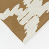 Couverture Polaire Grands points contrastés marron (Coin)