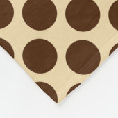 Couverture Polaire Grands points rétro - chocolat brun et bronze (Coin)