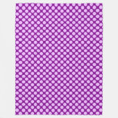 Couverture Polaire Grands points rétro - orchidée et violette (Devant)