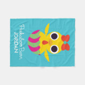 Couverture Polaire Grange semi-transparente Pâques | Bayla le poussin (Devant (Horizontal))