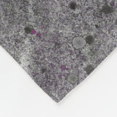 Couverture Polaire Granit gris avec détails rose (Coin)