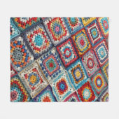 Couverture Polaire Granny Carré Crocheted Quilt (Devant (Horizontal))
