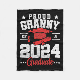 Couverture Polaire Granny D'Un Cl De 2024 Diplômé Supérieur Diplômé