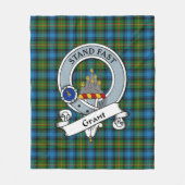 Couverture Polaire Grant Hunting Clan Badge Tartan Plaid (Devant)