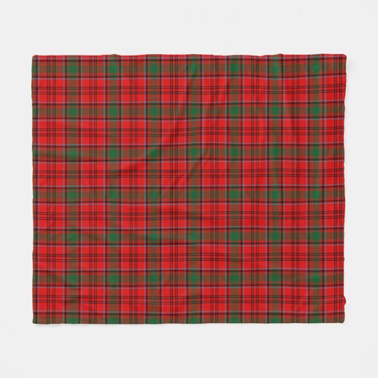 Couverture Polaire Grant Red Plaid (Devant (Horizontal))
