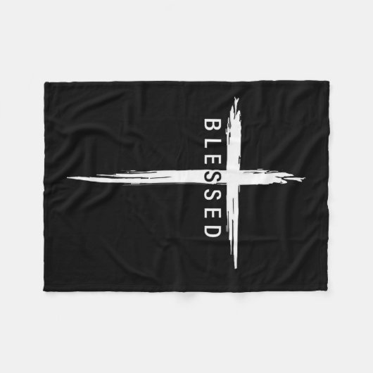 Couverture Polaire Graphic Christian Cross Jesus Christ Men Women Ble (Devant (Horizontal))