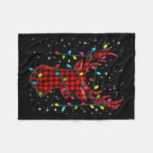 Couverture Polaire Graphic Plaid Rudolph Christmas Tree Light Xmas Me (Devant (Horizontal))