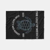 Couverture Polaire Graphic Sea Turtle Golfe Du Mexique Est 1550 (Devant (Horizontal))