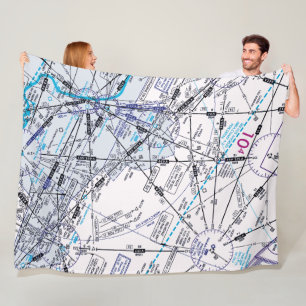 Couverture Polaire Graphique aéronautique