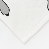 Couverture Polaire Graphique d'à l'os de pitbull (Coin)