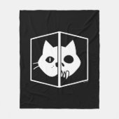 Couverture Polaire Graphique de chat de Schrödinger (Devant)