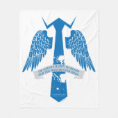 Couverture Polaire Graphique de citation de Cravate de Castiel surnat (Devant)