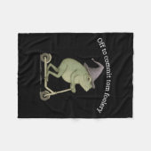 Couverture Polaire Graphique De Grenouille Drôle En Disant De Commett (Devant (Horizontal))