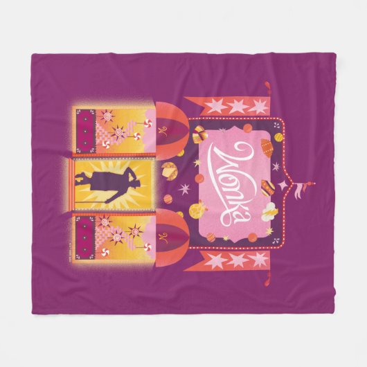 Couverture Polaire Graphique de la boutique Wonka Candy (Devant (Horizontal))