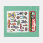 Couverture Polaire Graphique de la feuille d'autocollants rétro Gooni (Devant (Horizontal))