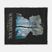 Couverture Polaire Graphique de la forêt surnaturelle de Winchester B (Devant (Horizontal))