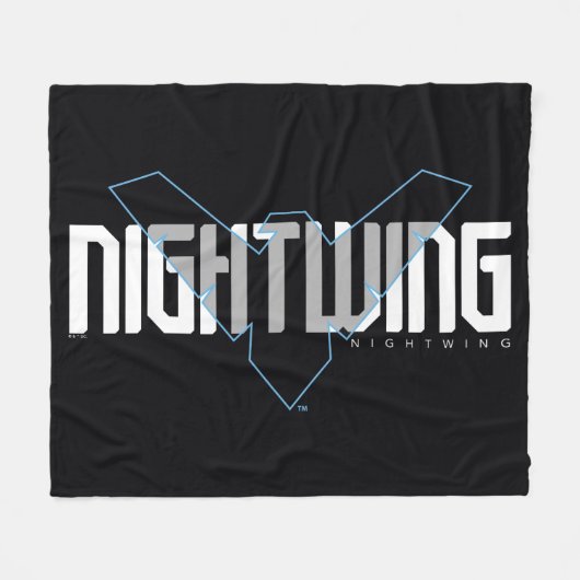 Couverture Polaire Graphique de nom high-tech Nightwing (Devant (Horizontal))