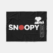 Couverture Polaire Graphique de typographie japonaise Snoopy (Devant (Horizontal))