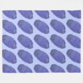 Couverture Polaire Graphique d'empreintes digitales (Devant (Horizontal))