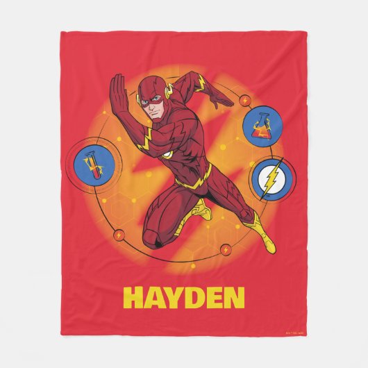 Couverture Polaire Graphique d'exécution du laboratoire Flash de dess (Devant)