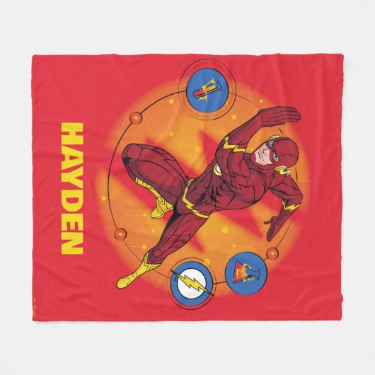 Couverture Polaire Graphique d'exécution du laboratoire Flash de dess (Devant (Horizontal))