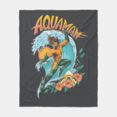 Couverture Polaire Graphique du Surf de levage Aquaman et Trident (Devant)