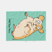 Couverture Polaire Graphique fait sur commande mignon de hamster (Devant (Horizontal))
