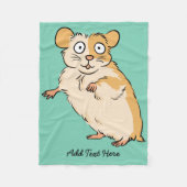 Couverture Polaire Graphique fait sur commande mignon de hamster (Devant)