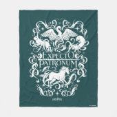 Couverture Polaire Graphique Filigree de Patronum d'Expecto (Devant)