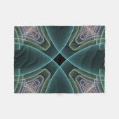 Couverture Polaire Graphique géométrique Turquoise moderne (Devant (Horizontal))