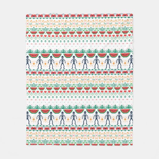 Couverture Polaire Graphique mexicain de Frida Kahlo | (Devant)