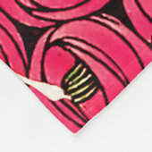 Couverture Polaire Graphique rose Art Nouveau Rennie Macintosh (Coin)