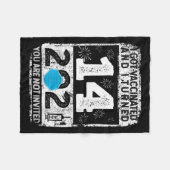 Couverture Polaire Graphique sur les Humours amusants vaccinés 2021 C (Devant (Horizontal))