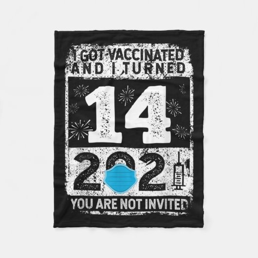 Couverture Polaire Graphique sur les Humours amusants vaccinés 2021 C (Devant)