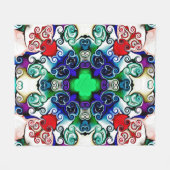 Couverture Polaire Graphiques informatiques. Illustration d'un flo ab (Devant (Horizontal))