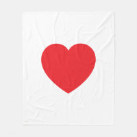Graphisme Cœur Rouge Blanc Moderne Simple