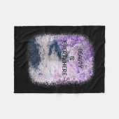 Couverture Polaire Graphisme cool, La Beauté Est Partout Inspirationn (Devant (Horizontal))
