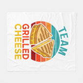 Couverture Polaire Graphisme de l'amoureux du sandwich au fromage gri (Devant (Horizontal))