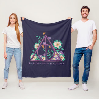 Couverture Polaire Graphisme des hirondelles mortes florales