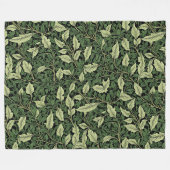 Couverture Polaire Grappe de vignes dans les nuances de vert (Devant (Horizontal))