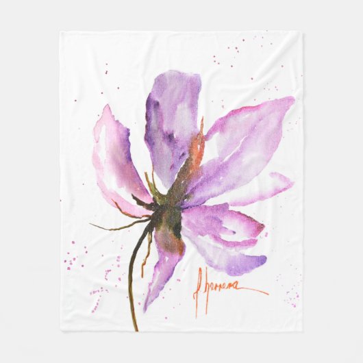 Couverture Polaire Gras Floral IV (Devant)