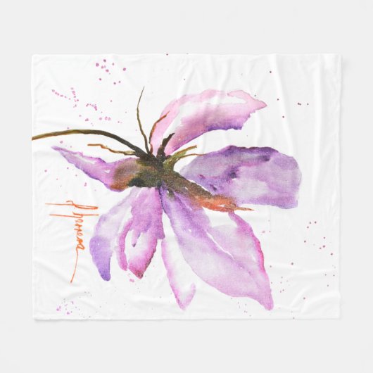 Couverture Polaire Gras Floral IV (Devant (Horizontal))