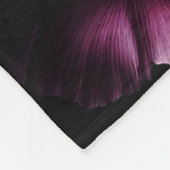 Couverture Polaire Gras Moody Flowers Black Enchanted Floral Garden (Coin)